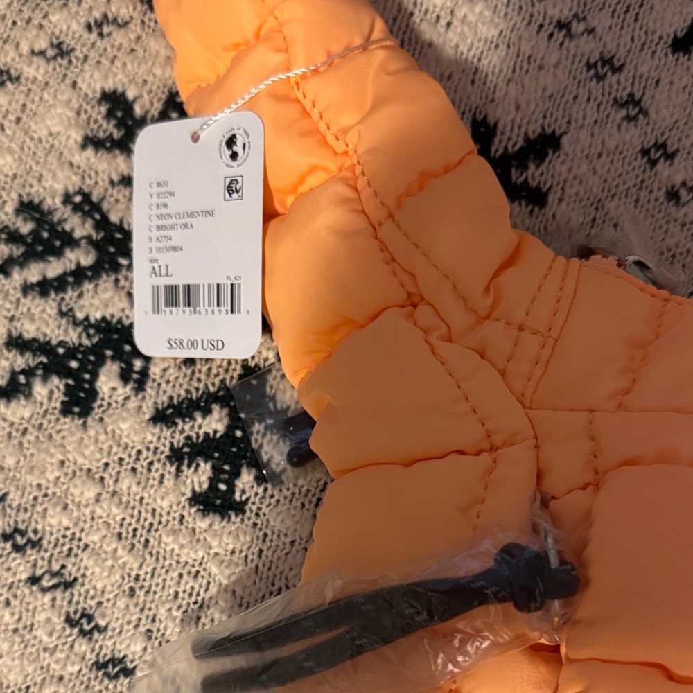 FP Movement  Quilted Baby Carryall Sling Bag Neon Clementine NWT sold out color - Picture 6 of 9